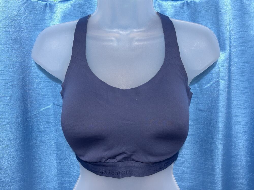 Lululemon 36DD Bra Fine Form Sports Black Padded Convertible Racerback